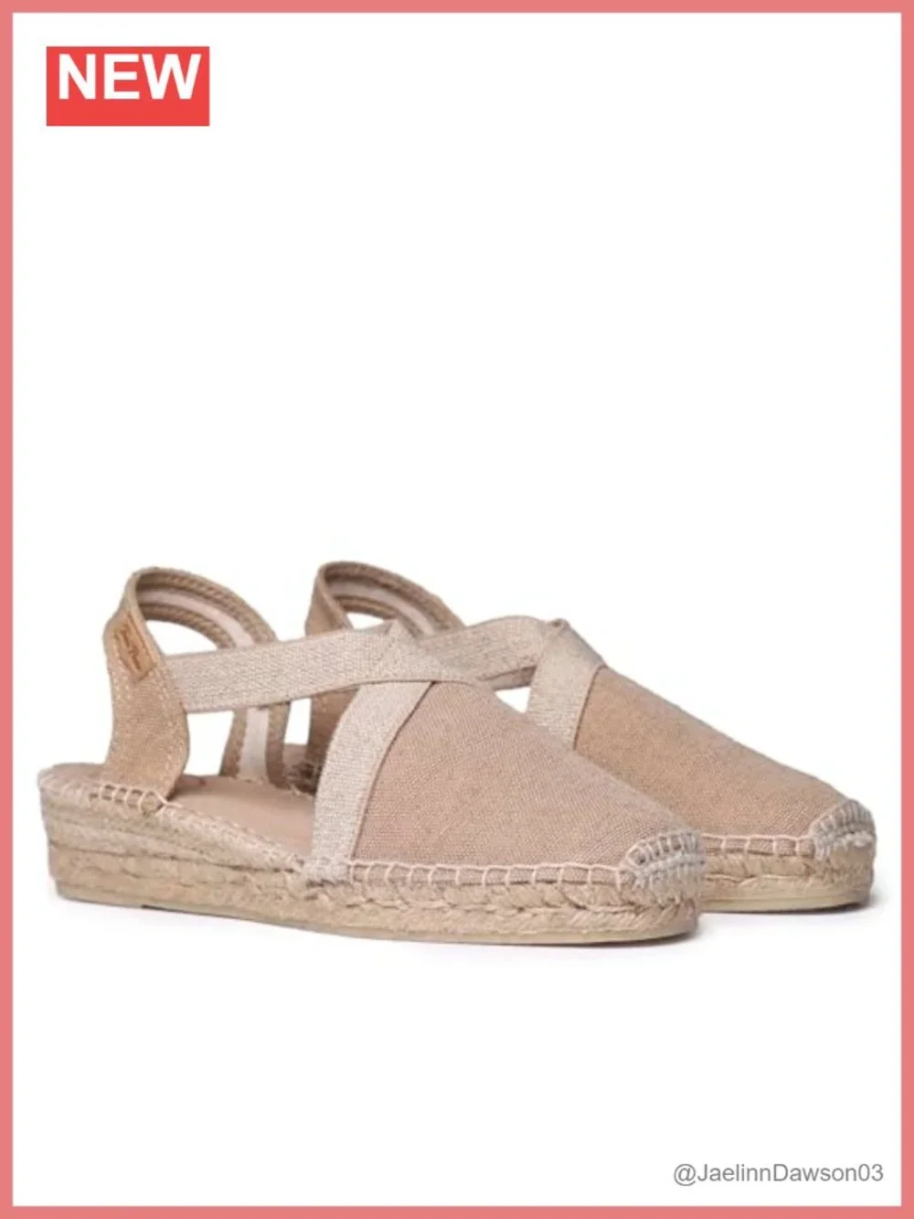 Women's Cotton Espadrilles Flat Vegan Casual Summer